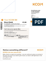 Your KCOM Bill: Direct Debit 3.06