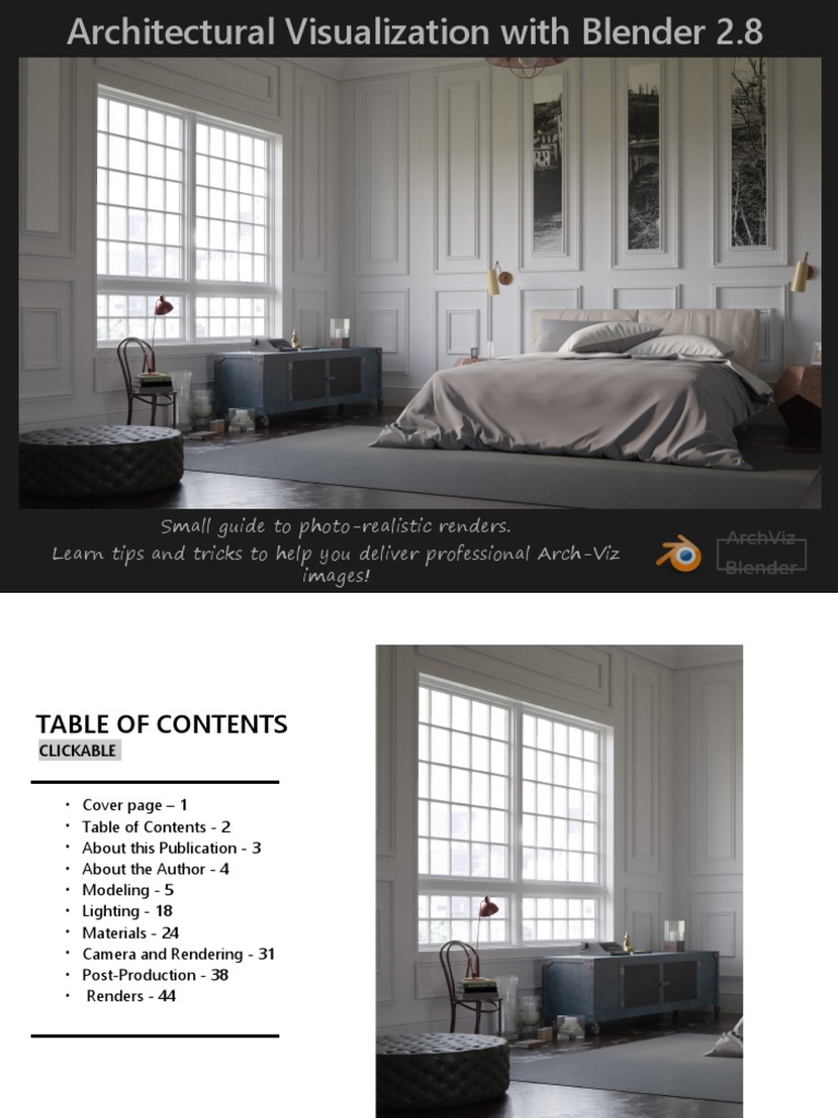 Blender 2.8 Arch-Viz Guide | PDF | High Dynamic Range Imaging ...