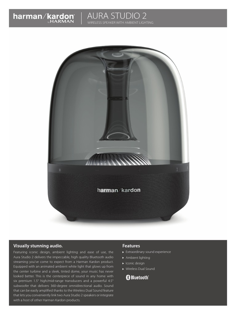 HK Aura Studio2 Spec Sheet (English) | Download Free PDF | Bluetooth ...