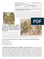 Segunda Prova Prova 7º_ Ano Povos Africanos e Americanos_3ºbi 2019