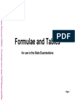 Formulas y Tablas