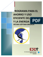 Programa Para El Ahorro y Uso Eficiente Del Agua y La Energia