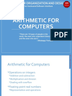 Arithmetic For Computers: The Hardware/Software Interface