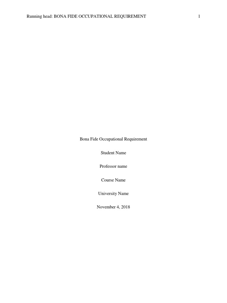 bona fide offer of employment meaning