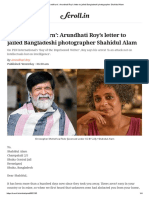 ‘the Tide Will Turn’_ Arundhati Roy’s Letter to Jailed Bangladeshi Photographer Shahidul Alam