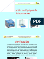 Verificación de Equipos de Laboratorios