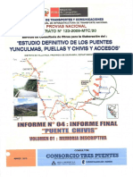 Puente Chivis - Vol. 01 - Memoria Descriptiva PDF