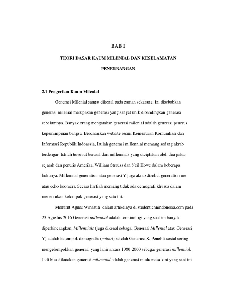 Pengertian Generasi Milenial Pdf Milenial Net