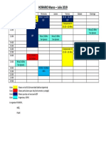 Esquema de horarios