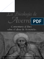 Averroes - La Psicologia de Averroes - Comentario Al Libro Sobre El Alma de Aristoteles - Text
