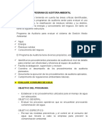 Programa auditoría ambiental