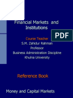 Financial Markets and Institutions Course Overview