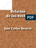 Relación de los hechos - José Carlos Becerra