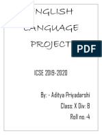 English Language Project PDF