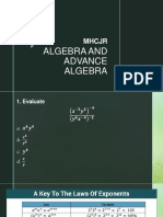 L1 CCP Algebra and Advance Algebra