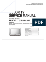 Color TV Service Manual: MODEL: CE-29C82I