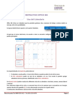 Instructivo Office 365 Uso Del Calendario: Panel Central