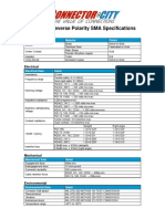 SMA and Reverse Polarity SMA Specifications[1]