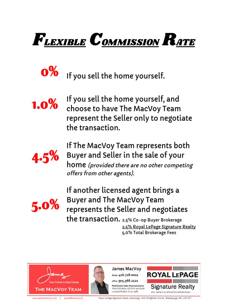 Flexible Real Estate Commission Rates | PDF