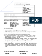 Datesheet X and Xiijuly 2019 20