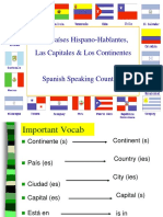 Gavin Lewis - PowerPoint - Paises - Hispanohablantes - Capitales - y - Continentes