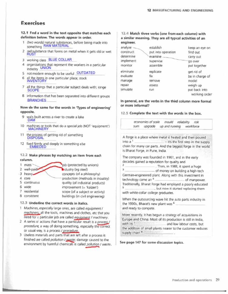Unit 12 - Exercises | PDF