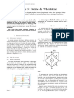 Informe 5 Puente de Wheatstone