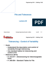 Fits and Tolerances: Engineering H191 - Drafting / CAD