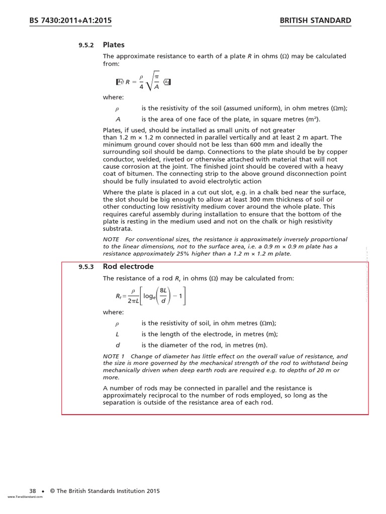 2 - Calculation o F Single Earthing Rod Resistance | PDF | Electrical ...