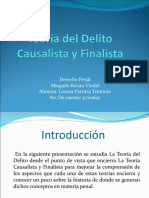 Presentacion de Teoría Del Delito Causalista y Finalista