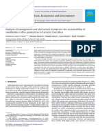 Analysis of Management and Site Factors To Improve The Sustainability of