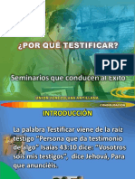 Porque Testificar Adventistas