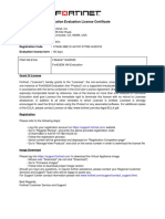 Fortisiem Evaluation Evaluation License Certificate: Licensor: Fortinet, Inc