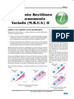 Sem7 - Movimieto Rectilíneo Uniformemente Variado II