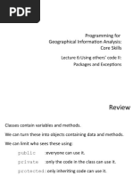 Programming For Geographical Information Analysis: Core Skills