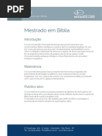 EaD Mestrado Biblia