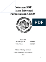 Dokumen SOP Sistem Informasi Perpustakaan UKSW: Fakultas Teknologi Informasi Universitas Kristen Satya Wacana 2013