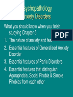 Psychopathology: Anxiety Disorders