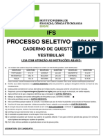 Processo seletivo vestibular 2014/2