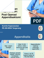 Audit Asuhan Keperawatan: Post Operasi Appendisektomi: Komite Keperawatan RS AN-NISA Tangerang