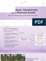 Perbedaan, Kesetaraan, Dan Harmoni Sosial Bagian 3