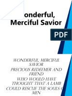 Wonderful Merciful Savior