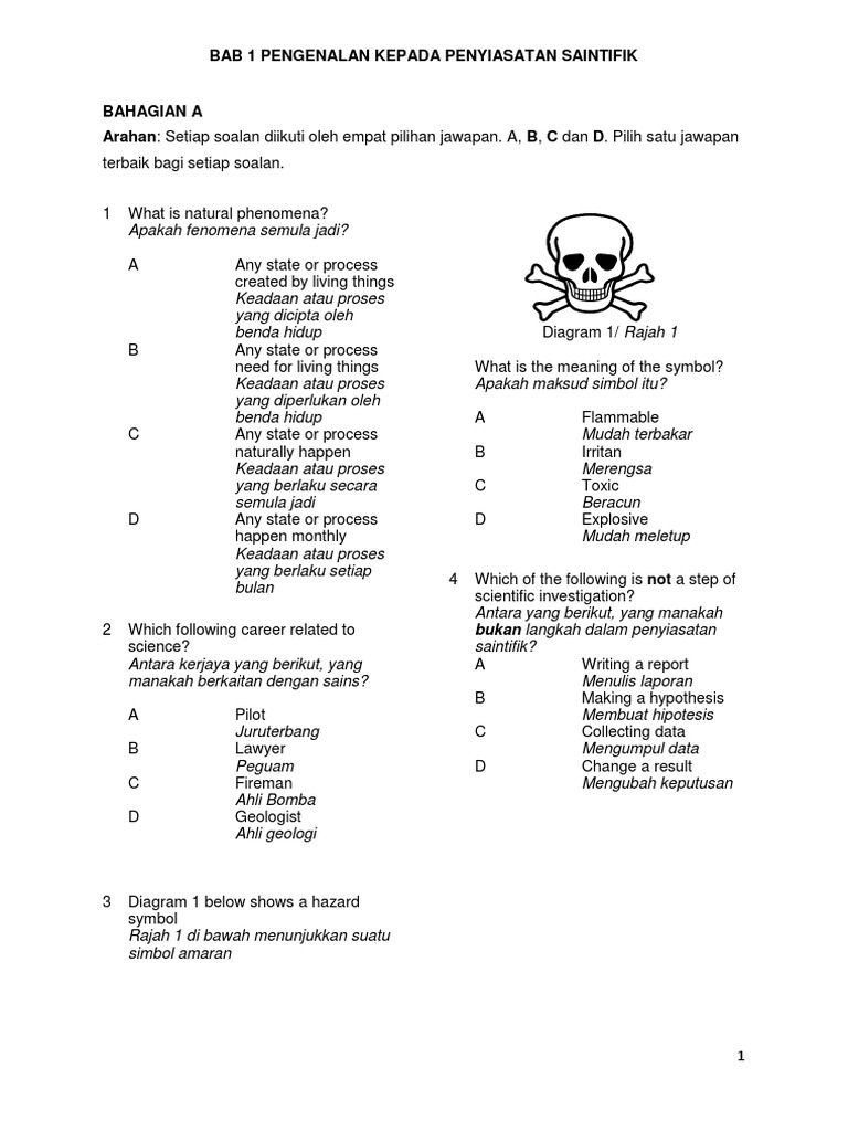 Latihan Sains Tingkatan 1 Pdf