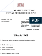 Comparative Study On Initial Public Offer (Ipo) : Submitted To: Submitted by