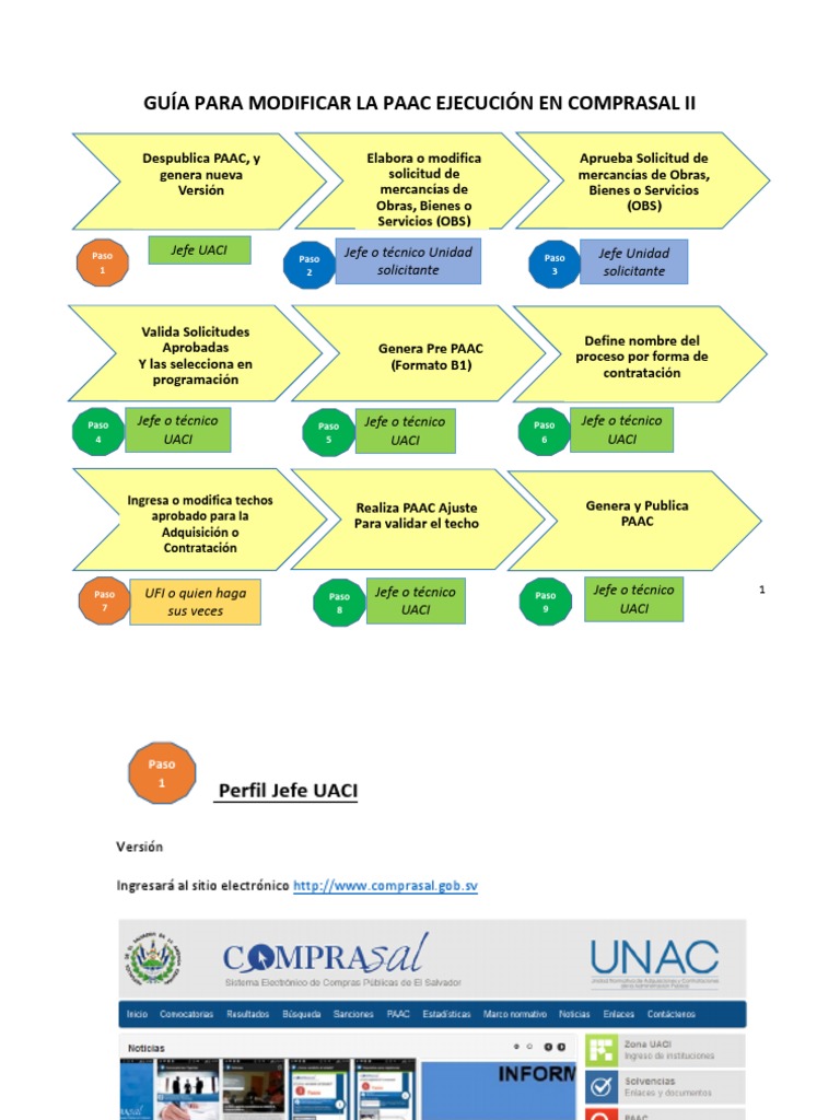 Modificación de la PAAC en Comprasal II | PDF | Información | Informática