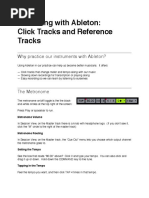  Click Track and Reference Tracks