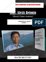 Engr. Alexis Belonio: "World Class Inventor"