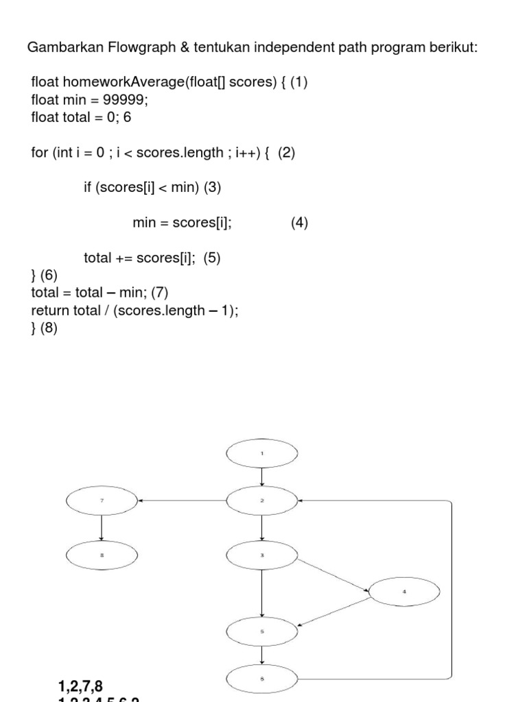Flowgraph Example and Independent Paths | PDF
