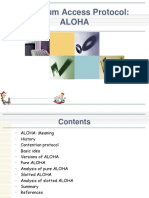 A Medium Access Protocol: ALOHA and Slotted ALOHA