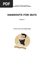 Handouts For IELTS - Answer Keys